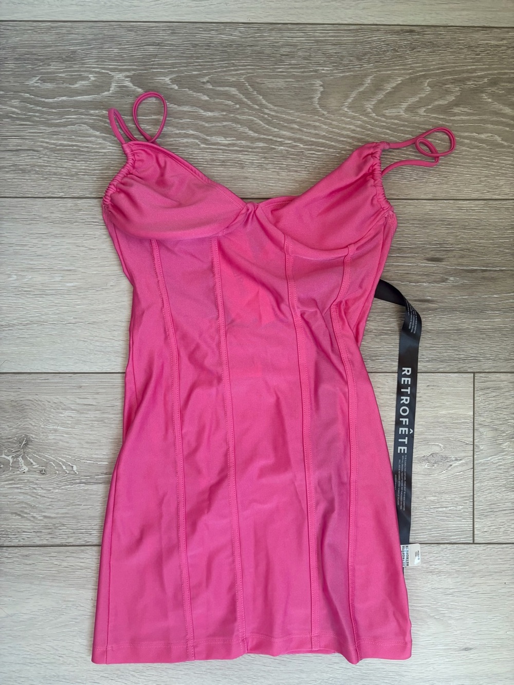 Sleek Pink Cami Bodycon Mini Dress